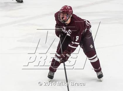 Thumbnail 3 in Fairfield Prep vs. La Salle Academy (Mount St Charles Holiday Face-Off) photogallery.