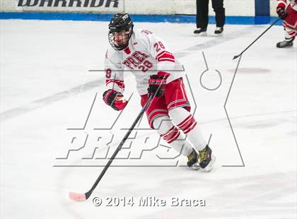 Thumbnail 1 in Fairfield Prep vs. La Salle Academy (Mount St Charles Holiday Face-Off) photogallery.