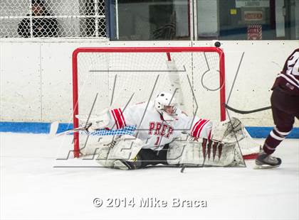 Thumbnail 1 in Fairfield Prep vs. La Salle Academy (Mount St Charles Holiday Face-Off) photogallery.