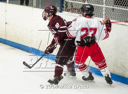 Thumbnail 3 in Fairfield Prep vs. La Salle Academy (Mount St Charles Holiday Face-Off) photogallery.