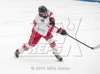 Thumbnail 2 in Fairfield Prep vs. La Salle Academy (Mount St Charles Holiday Face-Off) photogallery.