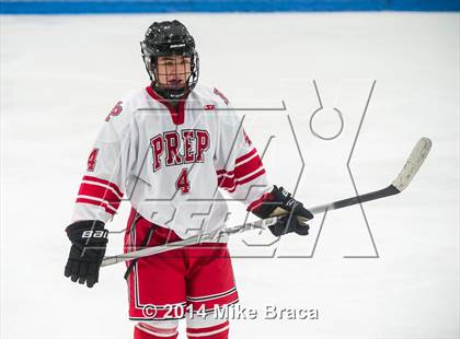 Thumbnail 3 in Fairfield Prep vs. La Salle Academy (Mount St Charles Holiday Face-Off) photogallery.