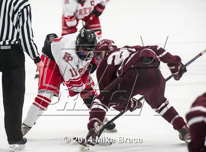 Thumbnail 3 in Fairfield Prep vs. La Salle Academy (Mount St Charles Holiday Face-Off) photogallery.