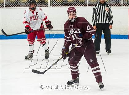 Thumbnail 3 in Fairfield Prep vs. La Salle Academy (Mount St Charles Holiday Face-Off) photogallery.