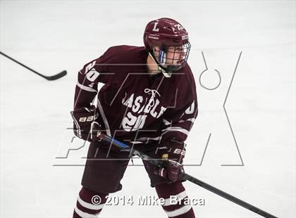 Thumbnail 1 in Fairfield Prep vs. La Salle Academy (Mount St Charles Holiday Face-Off) photogallery.