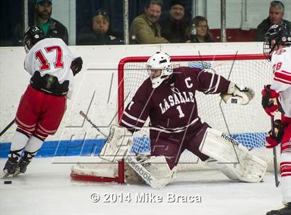 Thumbnail 2 in Fairfield Prep vs. La Salle Academy (Mount St Charles Holiday Face-Off) photogallery.