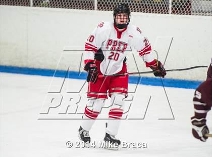 Thumbnail 1 in Fairfield Prep vs. La Salle Academy (Mount St Charles Holiday Face-Off) photogallery.