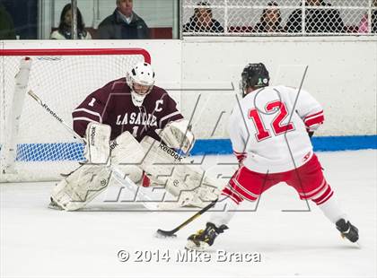 Thumbnail 2 in Fairfield Prep vs. La Salle Academy (Mount St Charles Holiday Face-Off) photogallery.