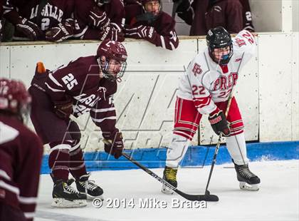 Thumbnail 1 in Fairfield Prep vs. La Salle Academy (Mount St Charles Holiday Face-Off) photogallery.