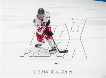 Thumbnail 1 in Fairfield Prep vs. La Salle Academy (Mount St Charles Holiday Face-Off) photogallery.