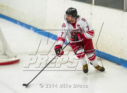 Thumbnail 3 in Fairfield Prep vs. La Salle Academy (Mount St Charles Holiday Face-Off) photogallery.