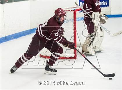 Thumbnail 2 in Fairfield Prep vs. La Salle Academy (Mount St Charles Holiday Face-Off) photogallery.