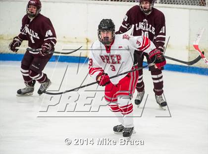Thumbnail 2 in Fairfield Prep vs. La Salle Academy (Mount St Charles Holiday Face-Off) photogallery.