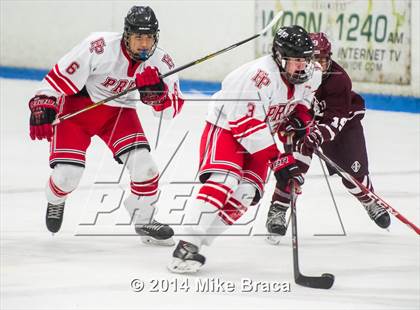 Thumbnail 3 in Fairfield Prep vs. La Salle Academy (Mount St Charles Holiday Face-Off) photogallery.