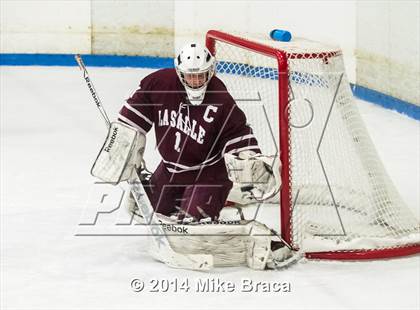 Thumbnail 3 in Fairfield Prep vs. La Salle Academy (Mount St Charles Holiday Face-Off) photogallery.