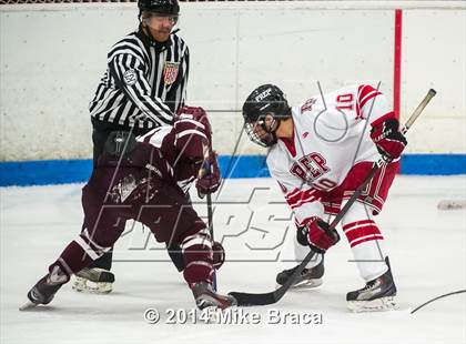 Thumbnail 2 in Fairfield Prep vs. La Salle Academy (Mount St Charles Holiday Face-Off) photogallery.