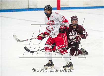 Thumbnail 2 in Fairfield Prep vs. La Salle Academy (Mount St Charles Holiday Face-Off) photogallery.
