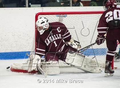 Thumbnail 3 in Fairfield Prep vs. La Salle Academy (Mount St Charles Holiday Face-Off) photogallery.