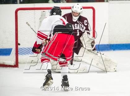Thumbnail 3 in Fairfield Prep vs. La Salle Academy (Mount St Charles Holiday Face-Off) photogallery.