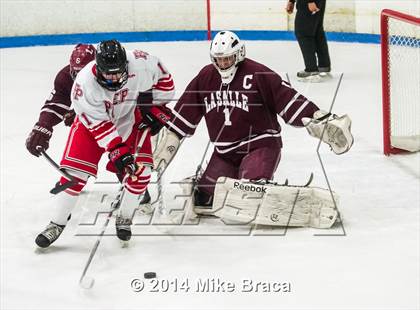 Thumbnail 1 in Fairfield Prep vs. La Salle Academy (Mount St Charles Holiday Face-Off) photogallery.