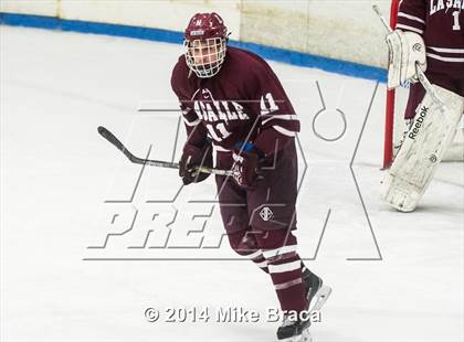 Thumbnail 3 in Fairfield Prep vs. La Salle Academy (Mount St Charles Holiday Face-Off) photogallery.