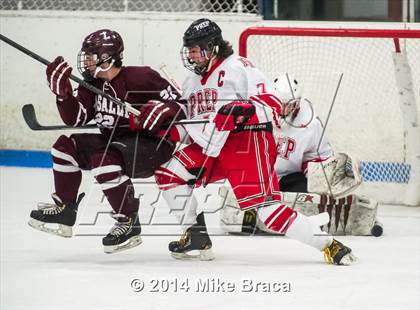 Thumbnail 2 in Fairfield Prep vs. La Salle Academy (Mount St Charles Holiday Face-Off) photogallery.