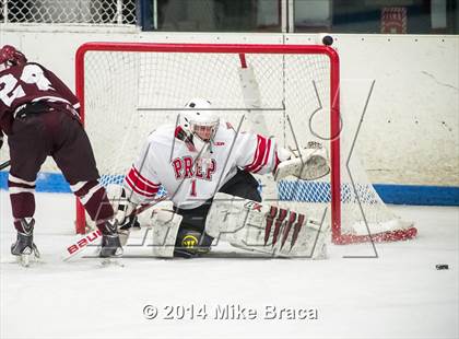 Thumbnail 2 in Fairfield Prep vs. La Salle Academy (Mount St Charles Holiday Face-Off) photogallery.