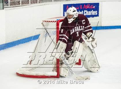 Thumbnail 3 in Fairfield Prep vs. La Salle Academy (Mount St Charles Holiday Face-Off) photogallery.