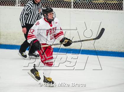 Thumbnail 1 in Fairfield Prep vs. La Salle Academy (Mount St Charles Holiday Face-Off) photogallery.