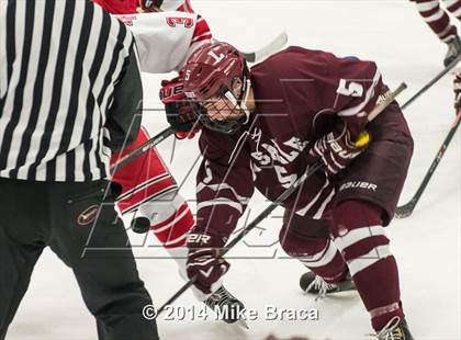 Thumbnail 2 in Fairfield Prep vs. La Salle Academy (Mount St Charles Holiday Face-Off) photogallery.