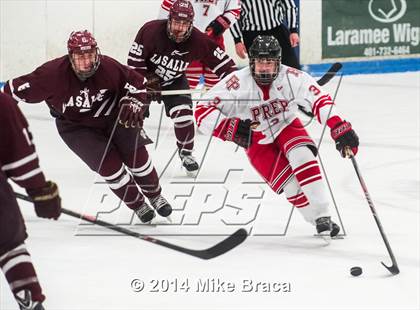 Thumbnail 3 in Fairfield Prep vs. La Salle Academy (Mount St Charles Holiday Face-Off) photogallery.