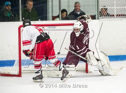 Thumbnail 3 in Fairfield Prep vs. La Salle Academy (Mount St Charles Holiday Face-Off) photogallery.