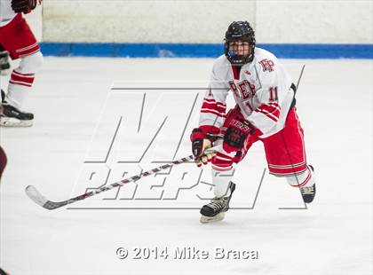 Thumbnail 1 in Fairfield Prep vs. La Salle Academy (Mount St Charles Holiday Face-Off) photogallery.