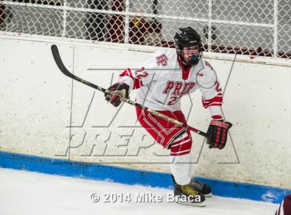 Thumbnail 3 in Fairfield Prep vs. La Salle Academy (Mount St Charles Holiday Face-Off) photogallery.