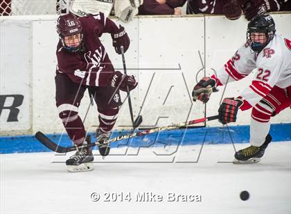 Thumbnail 2 in Fairfield Prep vs. La Salle Academy (Mount St Charles Holiday Face-Off) photogallery.