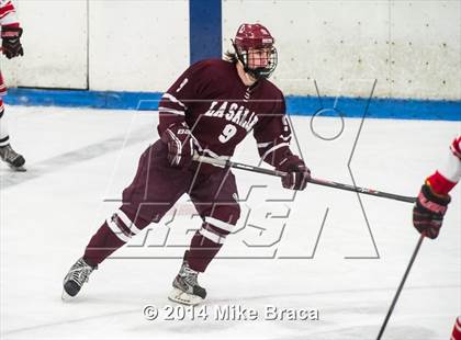 Thumbnail 2 in Fairfield Prep vs. La Salle Academy (Mount St Charles Holiday Face-Off) photogallery.