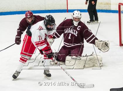 Thumbnail 2 in Fairfield Prep vs. La Salle Academy (Mount St Charles Holiday Face-Off) photogallery.