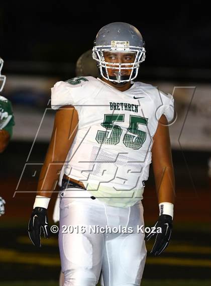 Thumbnail 2 in Brethren Christian vs. Capistrano Valley Christian photogallery.