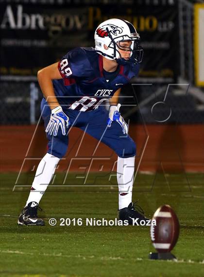 Thumbnail 3 in Brethren Christian vs. Capistrano Valley Christian photogallery.