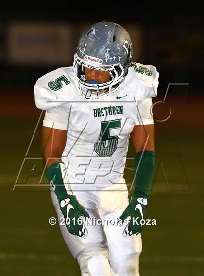 Thumbnail 1 in Brethren Christian vs. Capistrano Valley Christian photogallery.