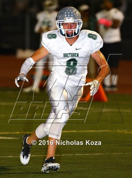 Thumbnail 1 in Brethren Christian vs. Capistrano Valley Christian photogallery.