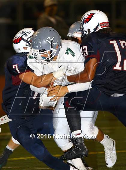 Thumbnail 3 in Brethren Christian vs. Capistrano Valley Christian photogallery.