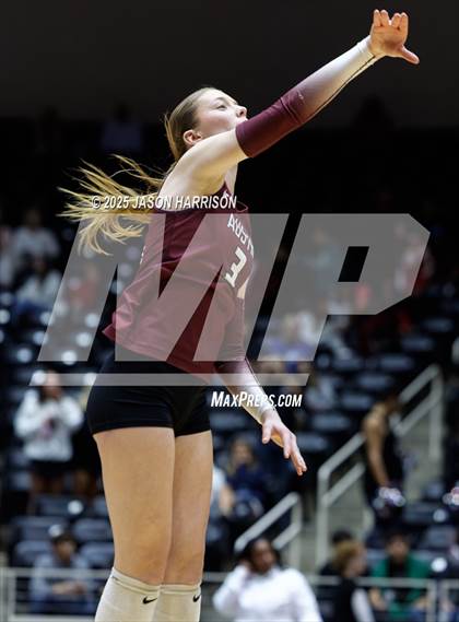 Thumbnail 3 in Austin High vs. Southlake Carrol (UIL 6A D2 Volleyball Final) photogallery.