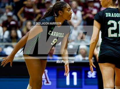 Thumbnail 3 in Austin High vs. Southlake Carrol (UIL 6A D2 Volleyball Final) photogallery.