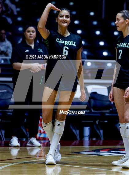 Thumbnail 1 in Austin High vs. Southlake Carrol (UIL 6A D2 Volleyball Final) photogallery.