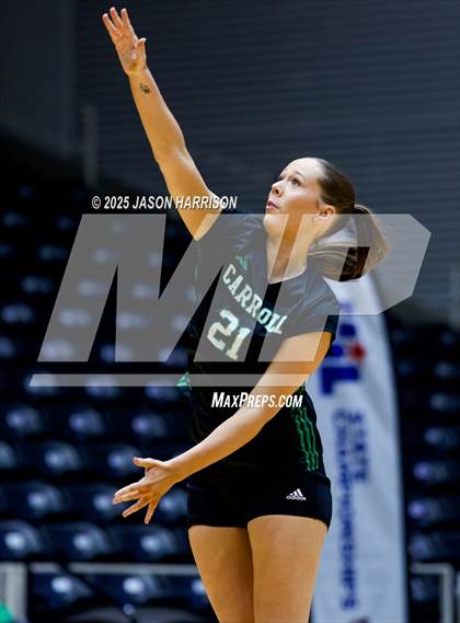 Thumbnail 3 in Austin High vs. Southlake Carrol (UIL 6A D2 Volleyball Final) photogallery.