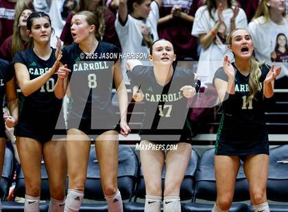 Thumbnail 1 in Austin High vs. Southlake Carrol (UIL 6A D2 Volleyball Final) photogallery.