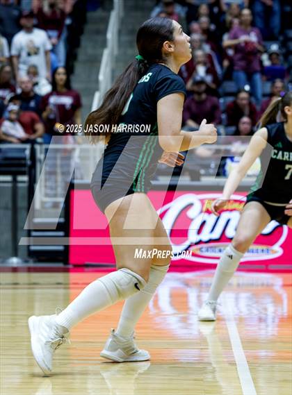 Thumbnail 1 in Austin High vs. Southlake Carrol (UIL 6A D2 Volleyball Final) photogallery.