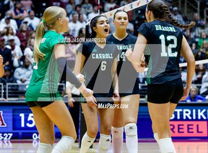 Thumbnail 3 in Austin High vs. Southlake Carrol (UIL 6A D2 Volleyball Final) photogallery.