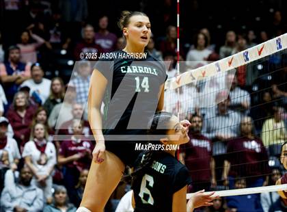 Thumbnail 1 in Austin High vs. Southlake Carrol (UIL 6A D2 Volleyball Final) photogallery.